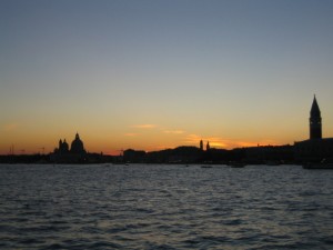 Вид на Венецию из венецианской лагуны
